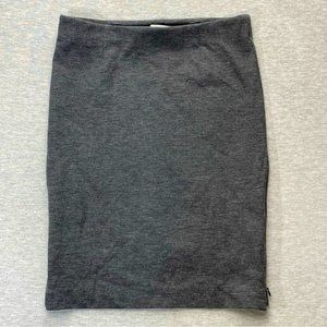 DYNAMITE Feathered Grey Pencil Skirt